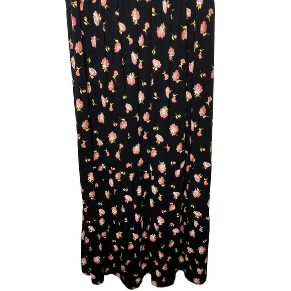 Ingrid & Isabel Maternity Black Floral Maxi Dress Small - Picture 3 of 11